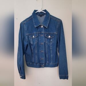 Lands' End Blue Jean Jacket Size 10-12